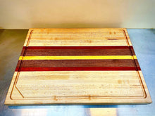 Load image into Gallery viewer, Exotic Hardwood Prep Board with Groove