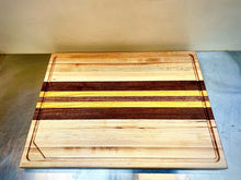 Load image into Gallery viewer, Exotic Hardwood Prep Board with Groove